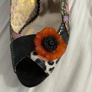 New, Vintage Look, Poetic License Passion Fruit Heels 9M